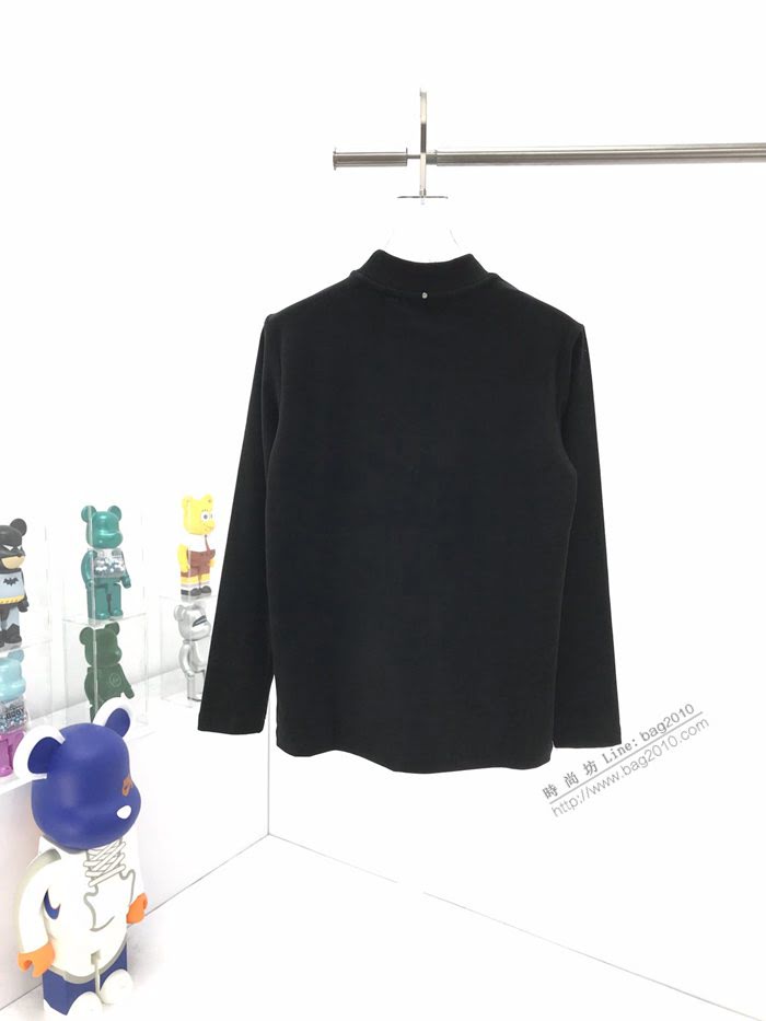 Dior男裝 迪奧秋冬新款小鐵標貼飾半高領長袖打底衣 高版本男女同款  ydi3520